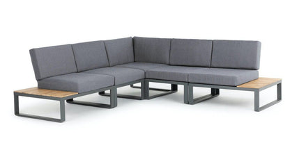 ALBUFEIRA MODULAR LOUNGE CORNER SET  -  ALU ANTHRACITE