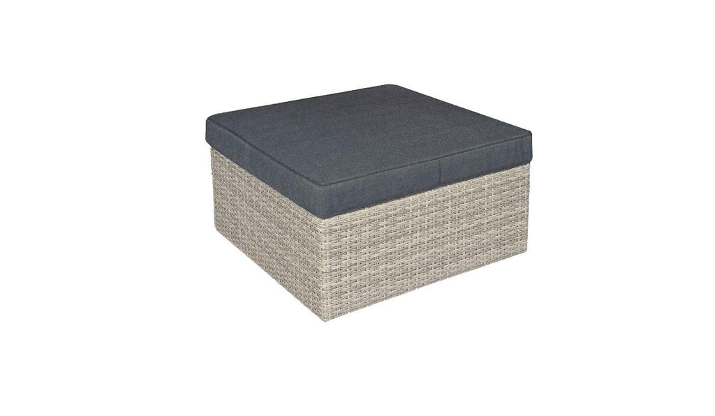 ALMADIA MODULO LOUNGE CORNER SET  -  NATURAL KOBO GREY -  DARK GREY