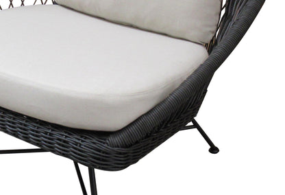 BATEA LOUNGE CHAIR 12053 L96 X W95.5 X H96.5CM  -  ALU BLACK