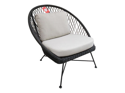 BATEA LOUNGE CHAIR 12053 L96 X W95.5 X H96.5CM  -  ALU BLACK