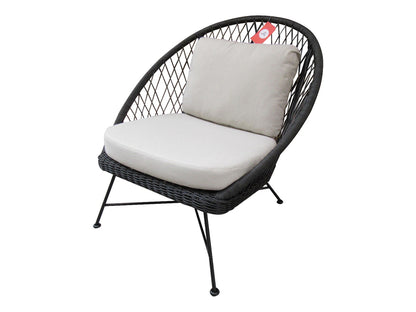 BATEA LOUNGE CHAIR 12053 L96 X W95.5 X H96.5CM  -  ALU BLACK