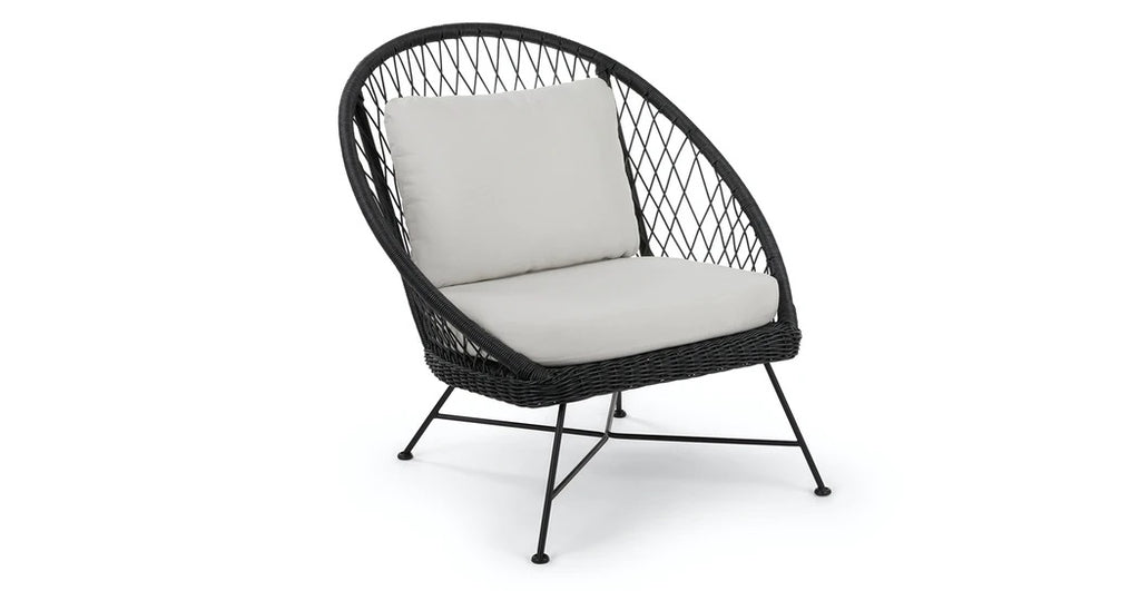 BATEA LOUNGE CHAIR 12053 L96 X W95.5 X H96.5CM  -  ALU BLACK