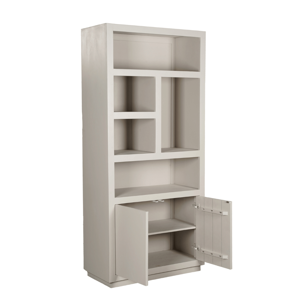 Bookcase Brussels | 5 compartments - 2 doors