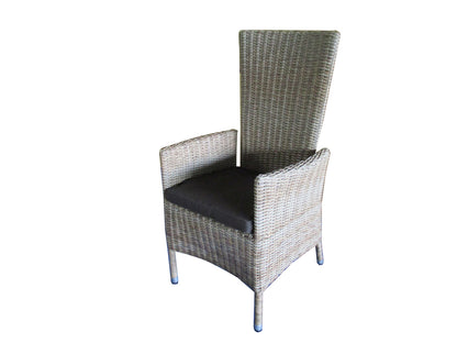 CAPRI ADJUSTABLE CHAIR RATTAN GREY