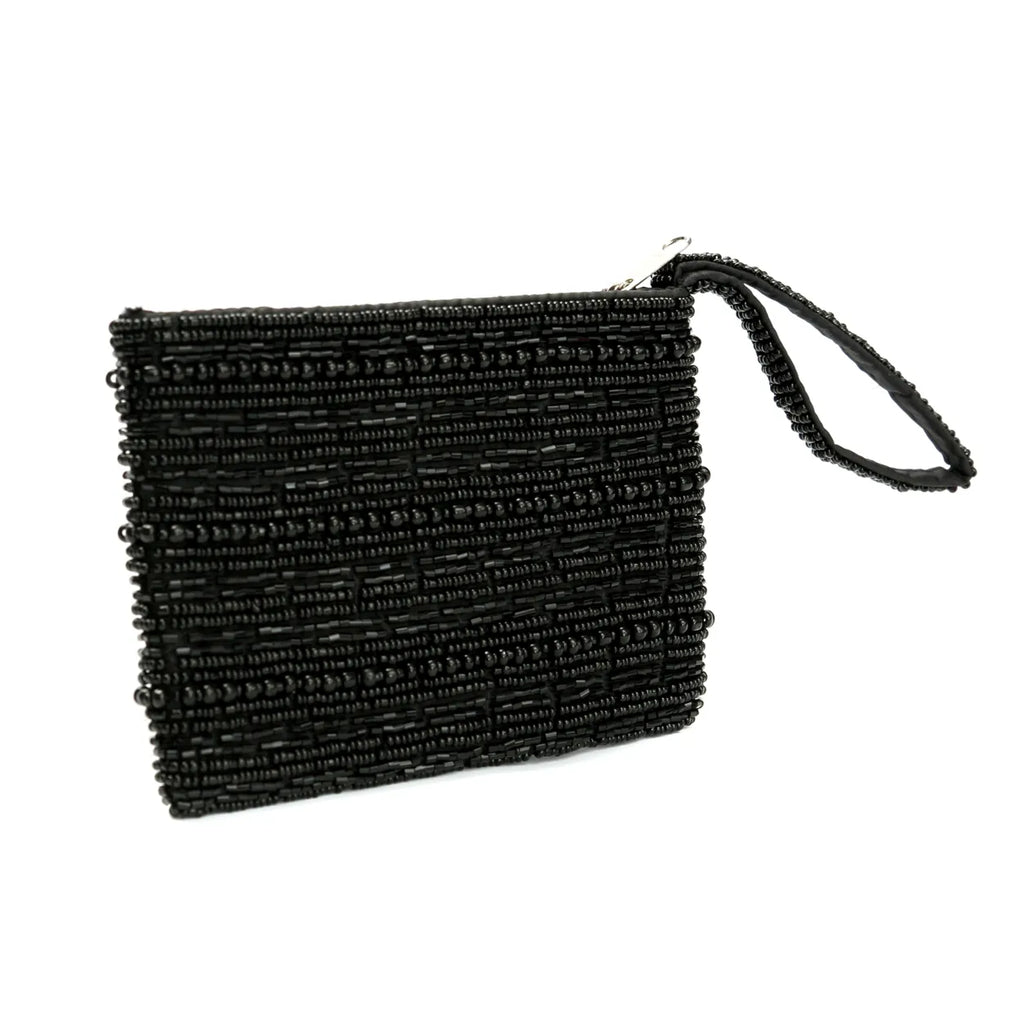 De Black Beaded Portemonnee - Zwart Bazar Bizar