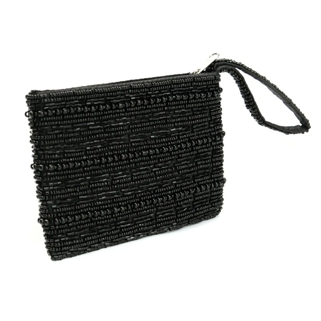 De Black Beaded Portemonnee - Zwart Bazar Bizar