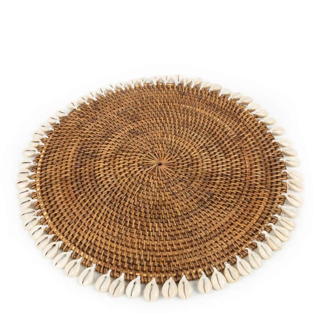 De Colonial Shell Placemat - Naturel Bruin Bazar Bizar