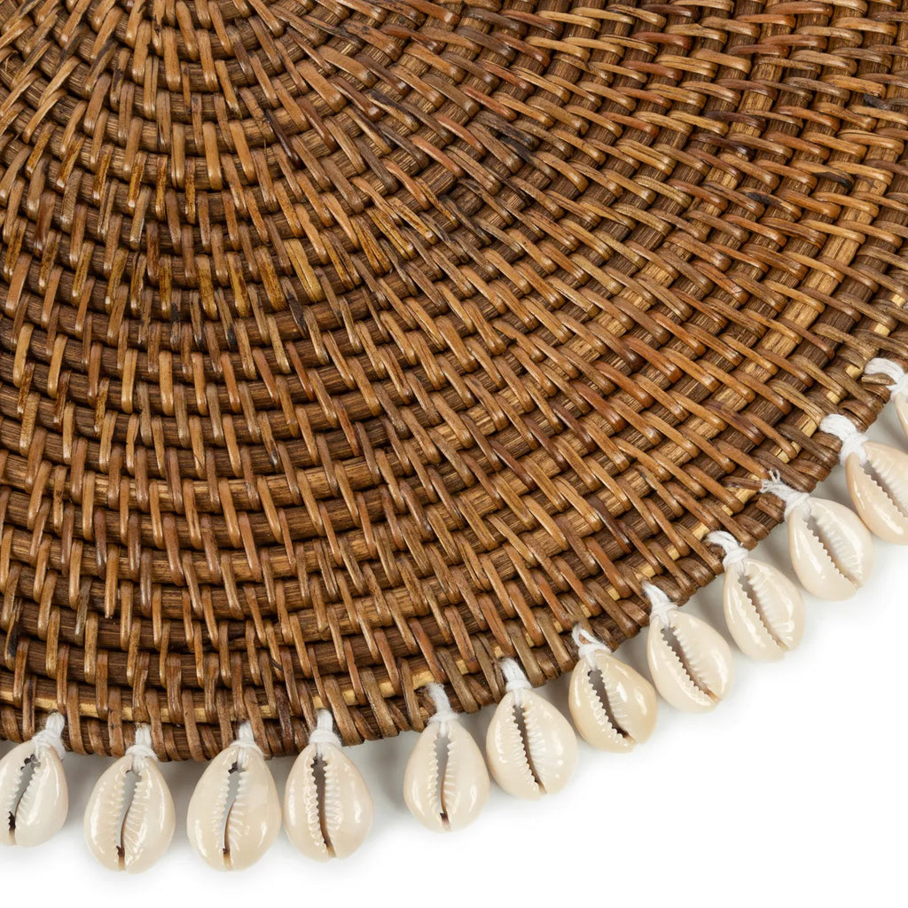 De Colonial Shell Placemat - Naturel Bruin Bazar Bizar