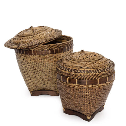 De Colonial Storage Mand - Naturel Bruin - M Bazar Bizar