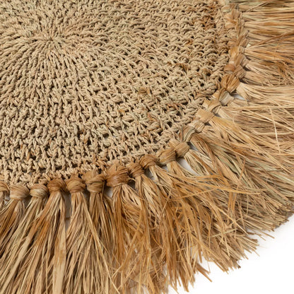 De Gehaakte Raffia Placemat - Naturel Bazar Bizar