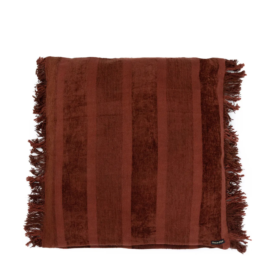 De Oh My Gee Kussenhoes - Bordeaux Velvet - 60x60 Bazar Bizar