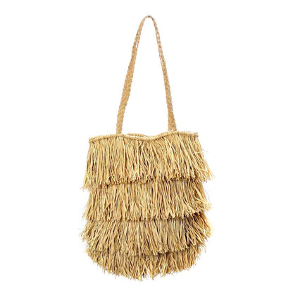 De Raffia Bahamas Tas - Naturel Bazar Bizar