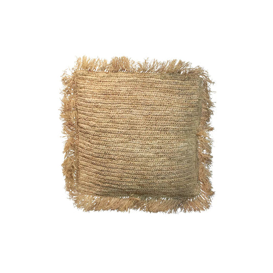 De Raffia Kussenhoes - Vierkant - Naturel - 40x40 Bazar Bizar