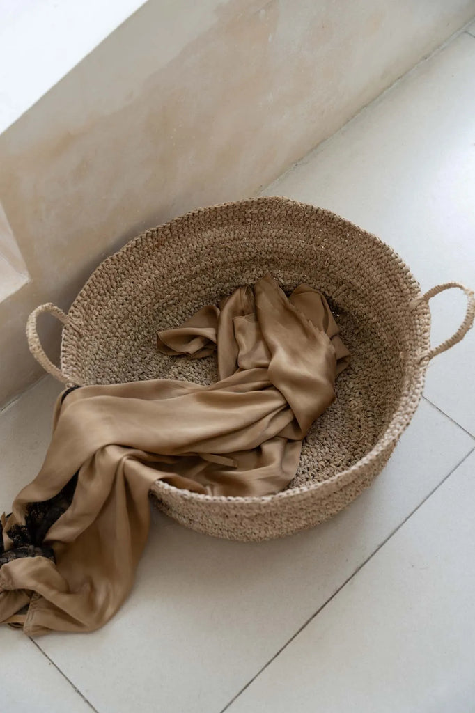 De Raffia Mand - Naturel - L Bazar Bizar