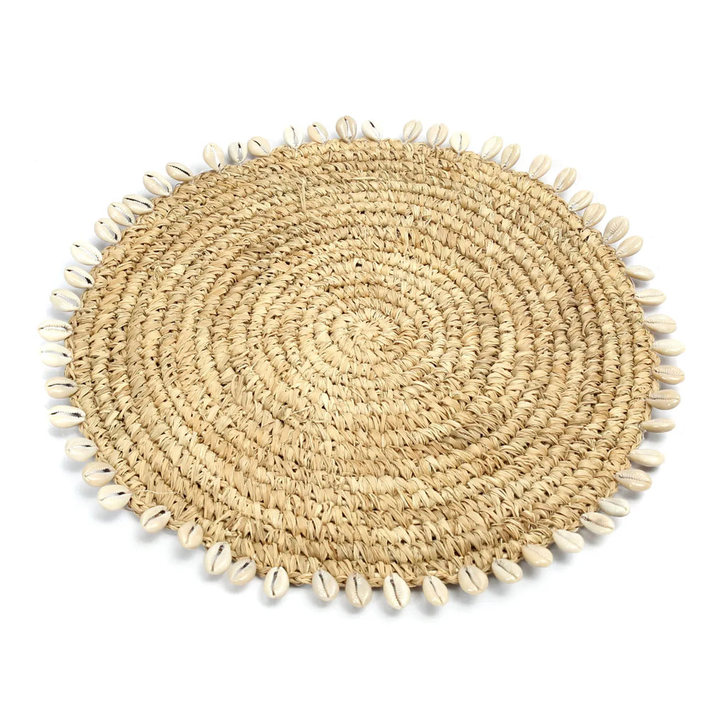 De Raffia Shell Placemat - Naturel Bazar Bizar