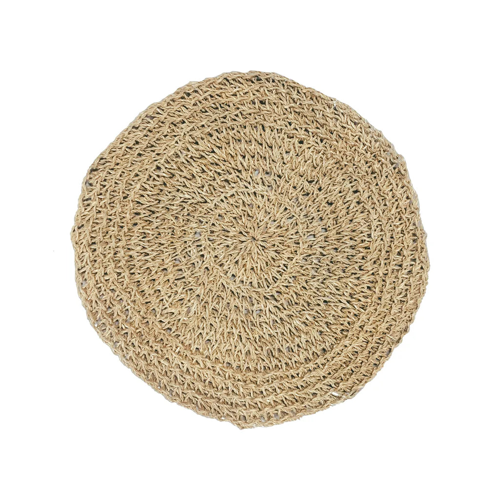 De Seagrass Placemat Rond - Naturel Bazar Bizar