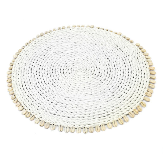 De Seagrass Shell Placemat - Wit Bazar Bizar