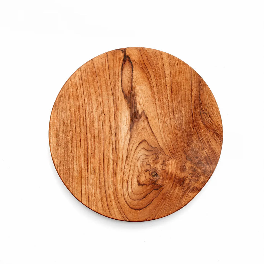 De Teak Root Rond Bord - M Bazar Bizar