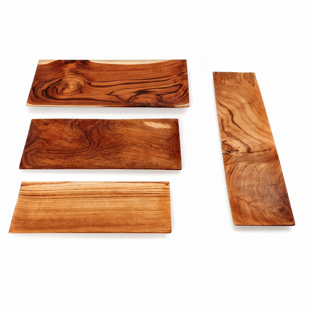 De Teak Root Sushi Bord - S