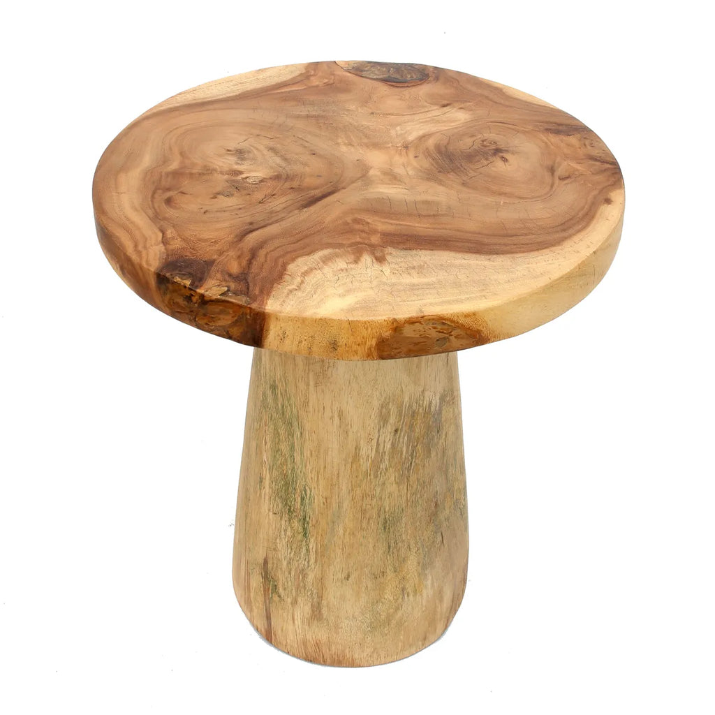 De Timber Conic Bijzettafel - Naturel - 50 Bazar Bizar