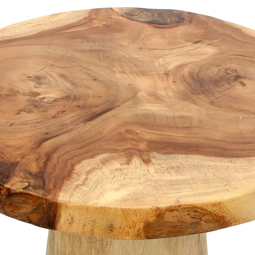 De Timber Conic Bijzettafel - Naturel - 50 Bazar Bizar