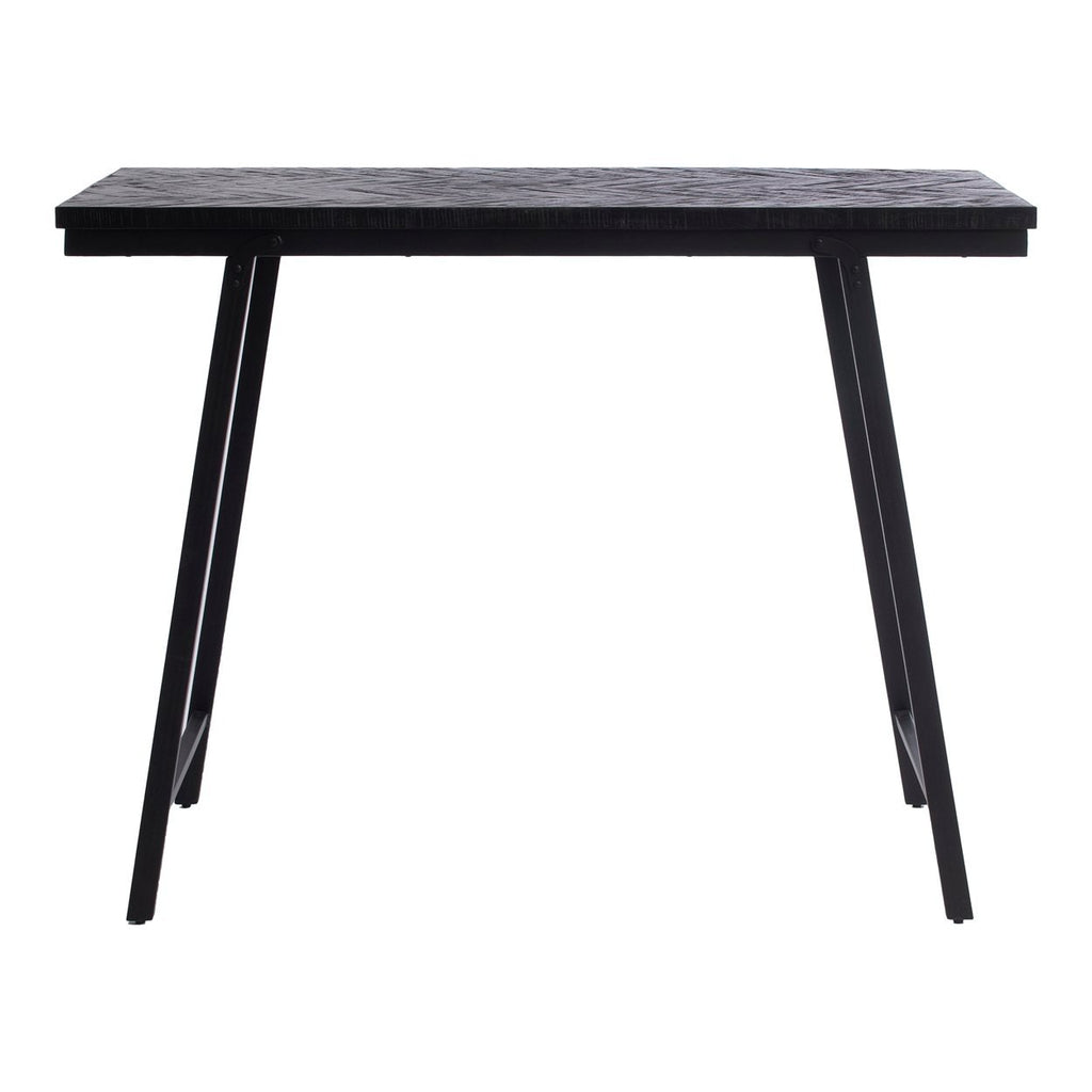 De Visgraat Hoge Tafel - Zwart - 140cm Bazar Bizar