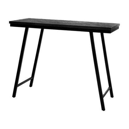 De Visgraat Hoge Tafel - Zwart - 140cm Bazar Bizar