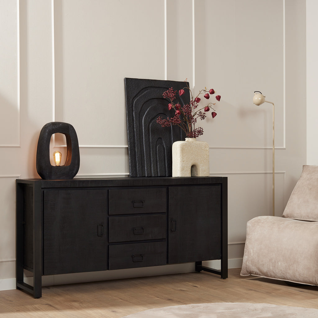 Sideboard Boaz Schwarz | 160 cm