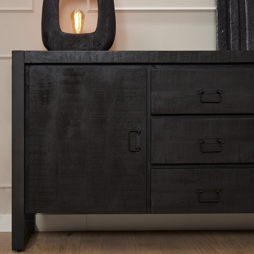 Sideboard Boaz Schwarz | 160 cm