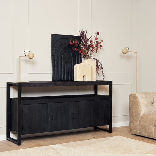 Sideboard Boaz Schwarz | 175 cm