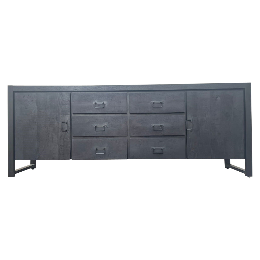 Sideboard Boaz Schwarz | 200 cm