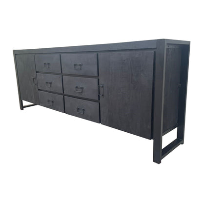 Sideboard Boaz Schwarz | 200 cm