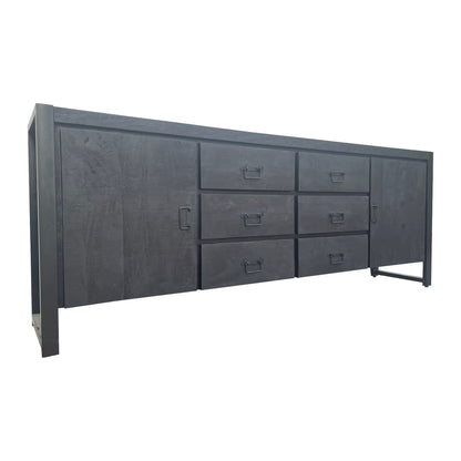 Sideboard Boaz Schwarz | 200 cm