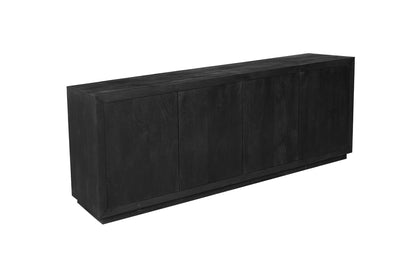 Sideboard Brüssel Schwarz 4 Türen | 200 cm