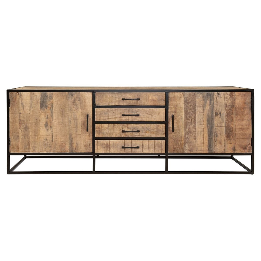 Dresser Denver | Mango wood and steel | 210 cm