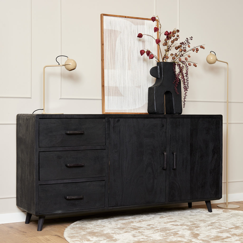 Sideboard Omaha Black | 180 cm