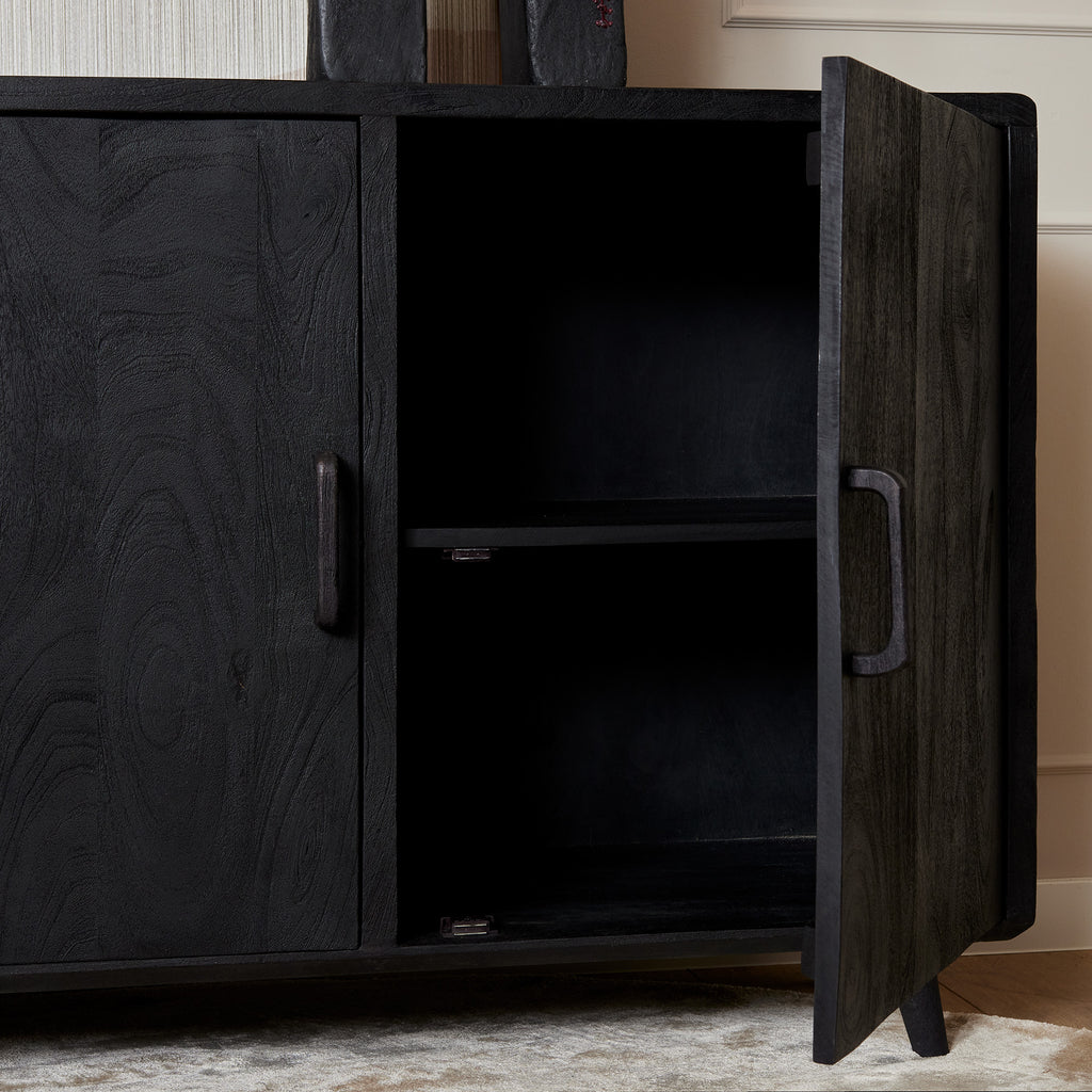 Sideboard Omaha Schwarz | 180 cm