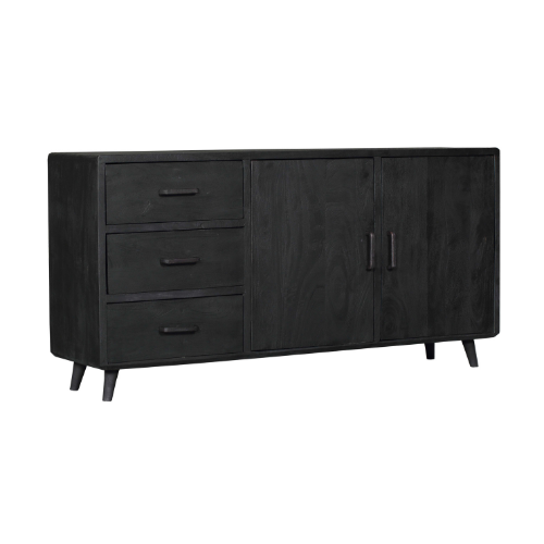 Sideboard Omaha Schwarz | 180 cm