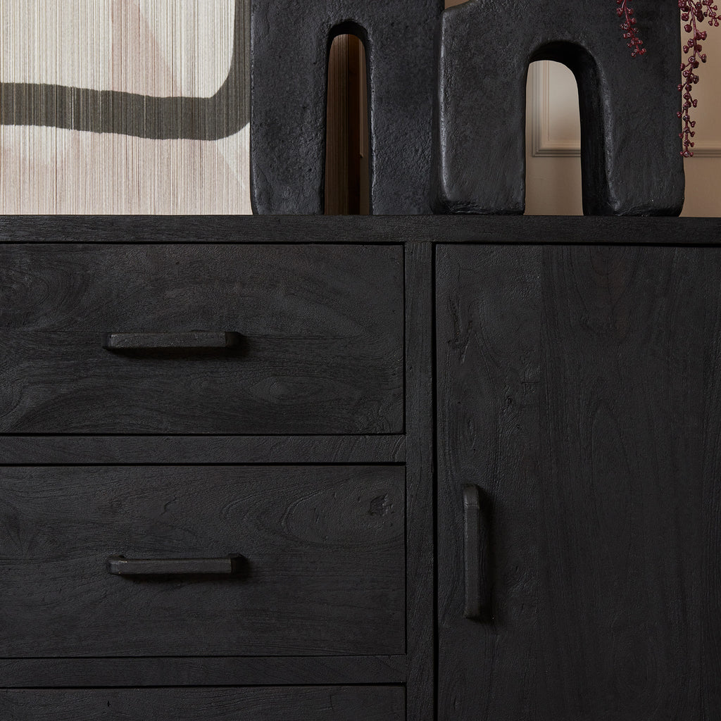 Sideboard Omaha Black | 220 cm