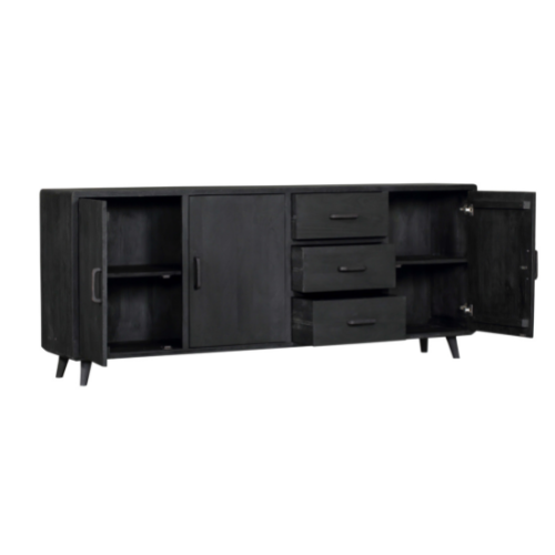 Dressoir Omaha Black | 220 cm