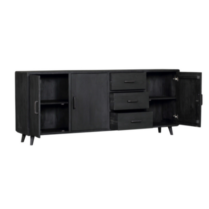 Sideboard Omaha Black | 220 cm