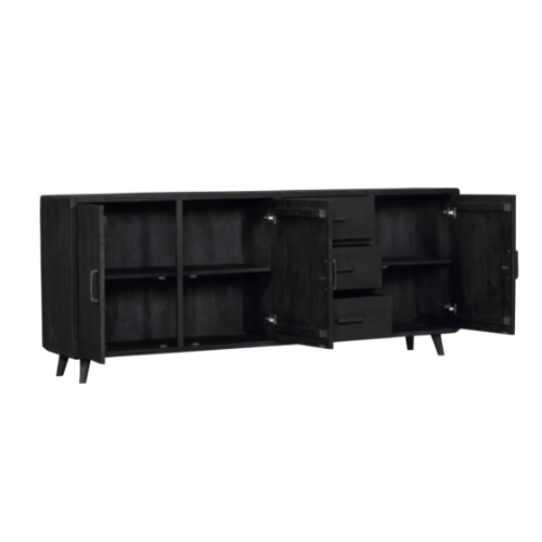 Sideboard Omaha Black | 220 cm