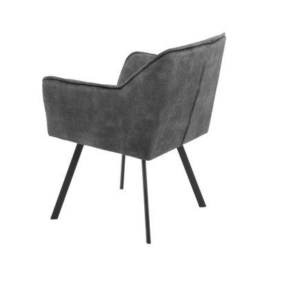 Dining room chair Emma | Velvet Dark Grey