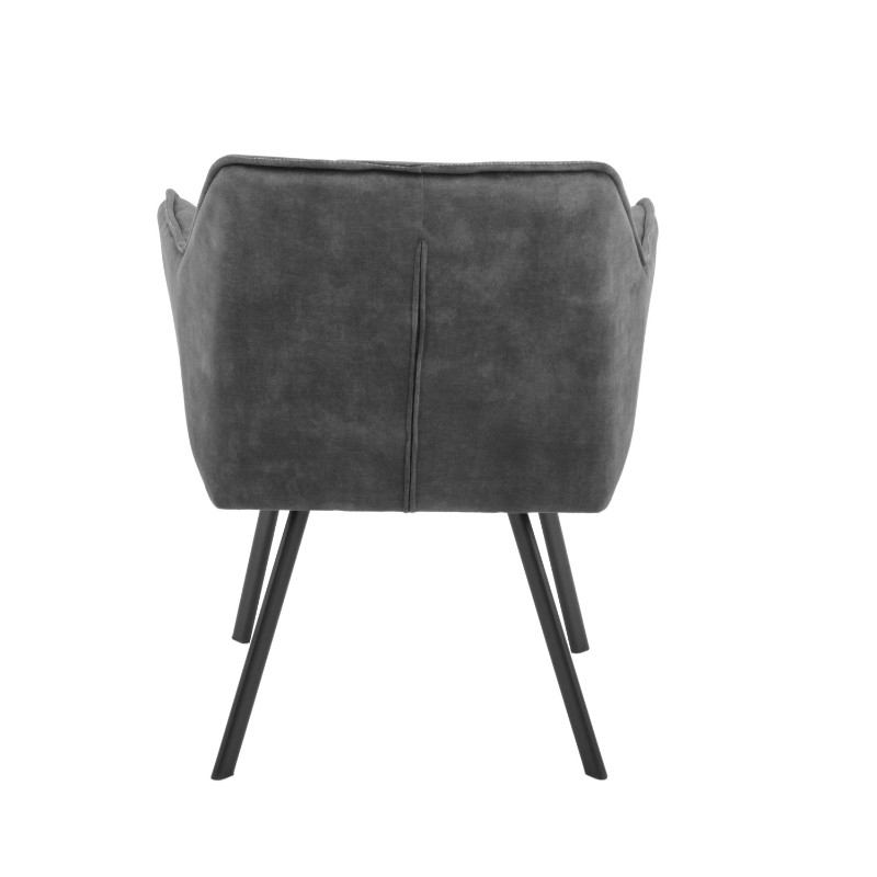 Dining room chair Emma | Velvet Dark Grey