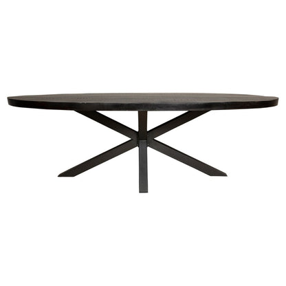 Dining room table Denver Black | Oval | 160 cm