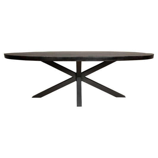 Dining room table Denver Black | Oval | 180 cm