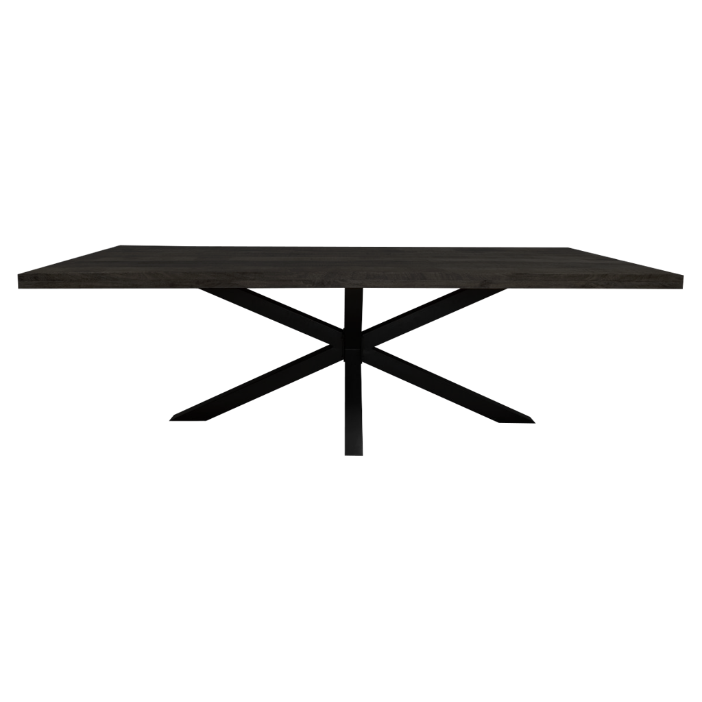 Eetkamertafel Denver Black | Rechthoek | 160 cm Bakker Living