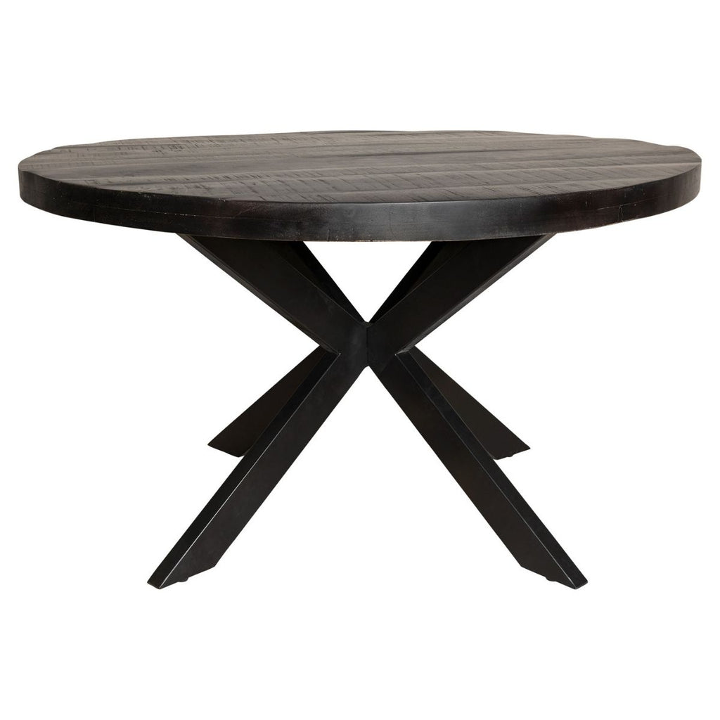 Eetkamertafel Denver Black | Rond | 110 cm Bakker Living