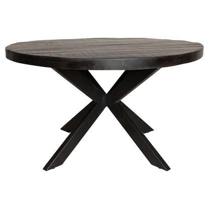 Eetkamertafel Denver Black | Rond | 110 cm Bakker Living