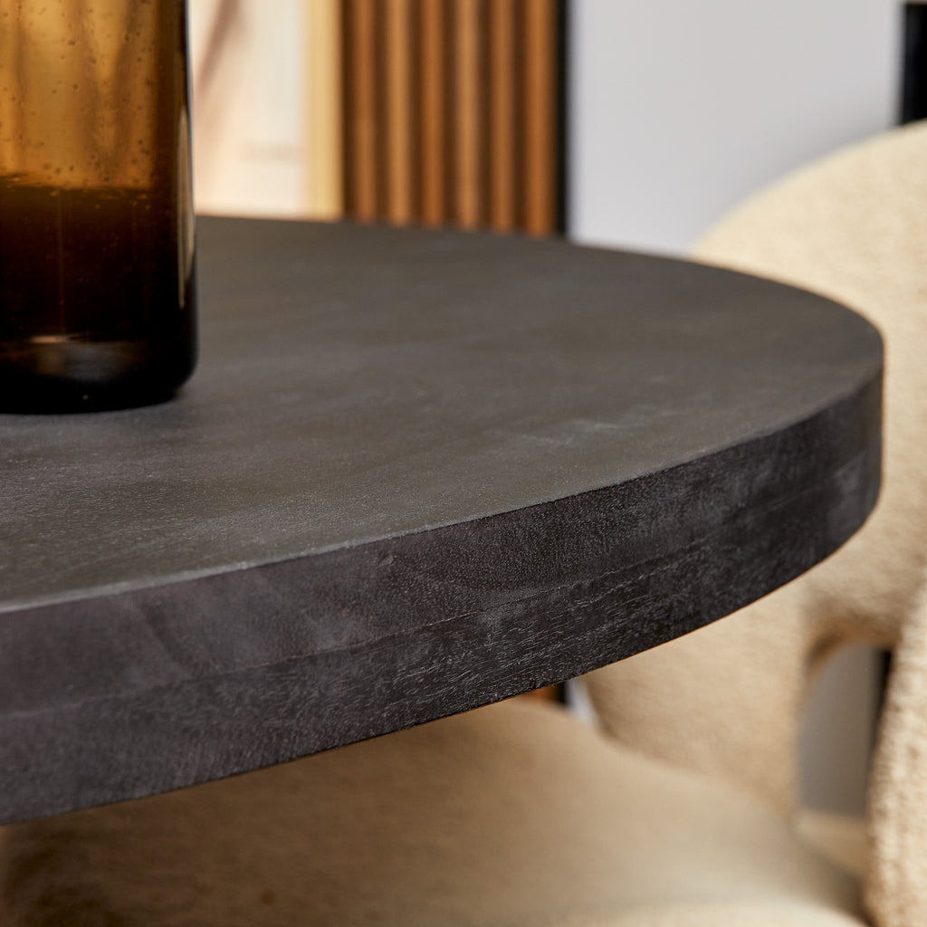 Dining room table Denver Black | Round | 120 cm